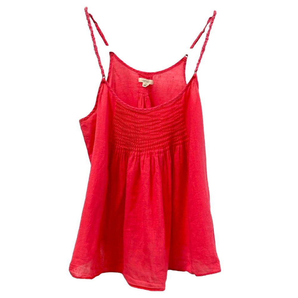 Aerie Women’s Pink Flowy Sleeveless Linen Blend Tank Top Sz S